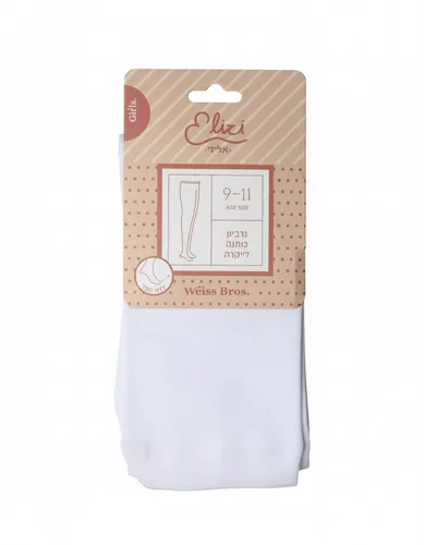 גרביון כותנה לייקרה-שחור